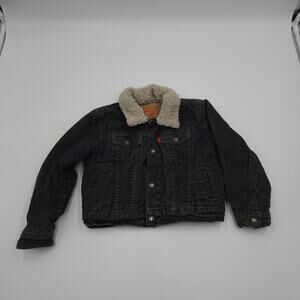 Levi's Trucker Jacket with Faux Shearling in Gray Size 24 Months